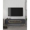 TV Stand Retrop3 - Anthracite, Gold Anthracite
Gold