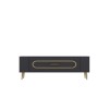 TV Stand Retrop3 - Anthracite, Gold Anthracite
Gold