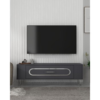 TV Stand Retrop3 - Anthracite, Silver Anthracite
Silver