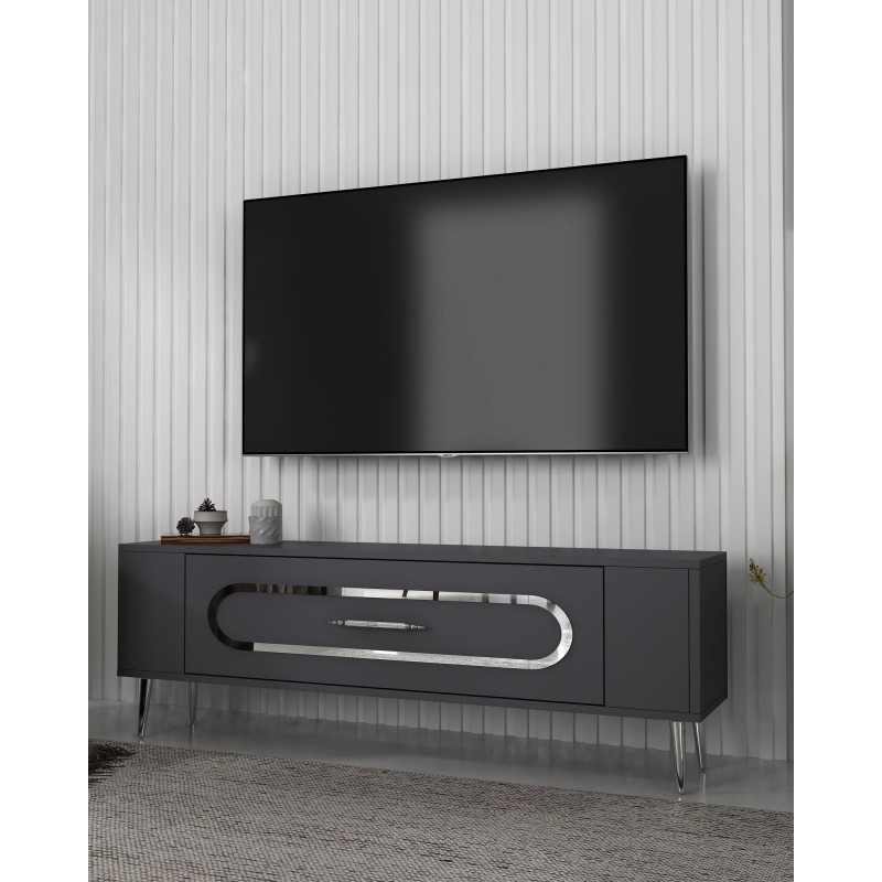 TV Stand Retrop3 - Anthracite, Silver Anthracite
Silver