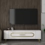 TV Stand Retrop3 - White, Gold White
Gold