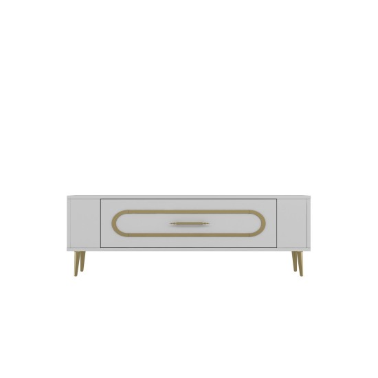 TV Stand Retrop3 - White, Gold White
Gold TV Stand Retrop3 - White, Gold White
Gold
