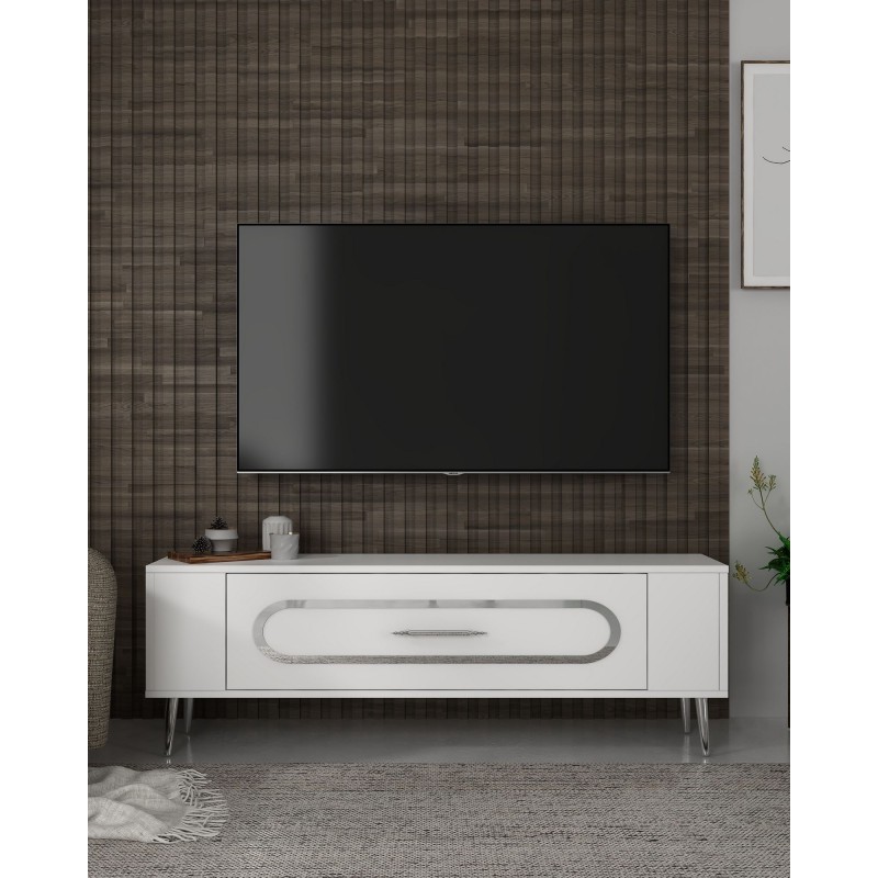 TV Stand Retrop3 - White, Silver White
Silver