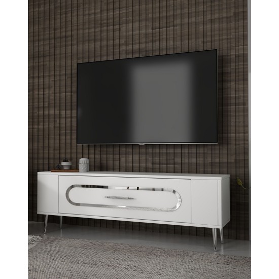TV Stand Retrop3 - White, Silver White
Silver TV Stand Retrop3 - White, Silver White
Silver