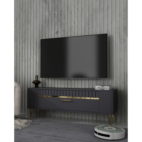 TV Stand Retrolp1 - Anthracite, Gold Anthracite
Gold TV Stand Retrolp1 - Anthracite, Gold Anthracite
Gold