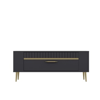 TV Stand Retrolp1 - Anthracite, Gold Anthracite
Gold