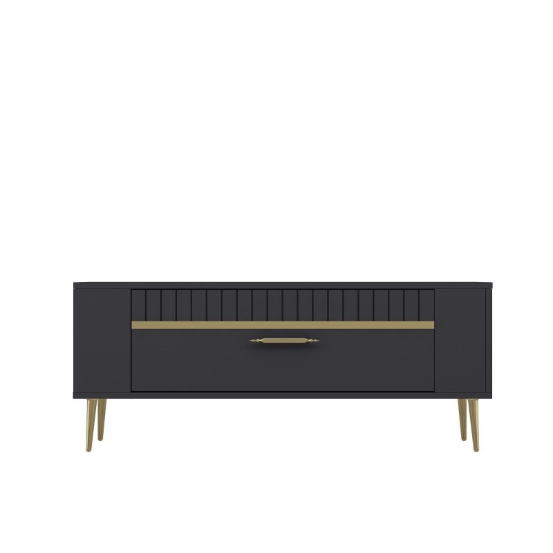 TV Stand Retrolp1 - Anthracite, Gold Anthracite
Gold