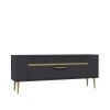 TV Stand Retrolp1 - Anthracite, Gold Anthracite
Gold