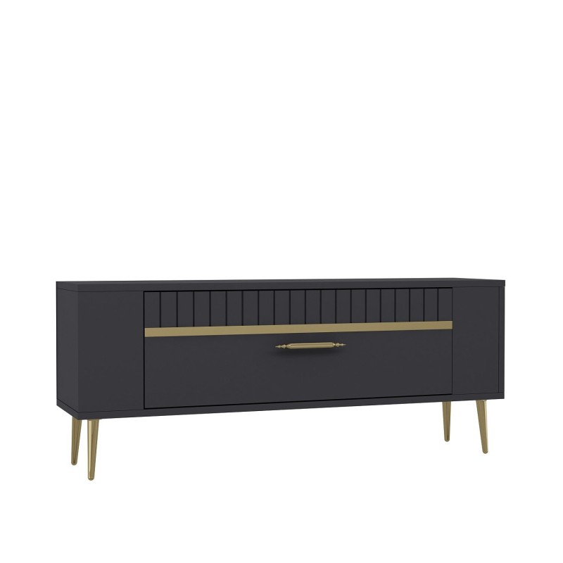 TV Stand Retrolp1 - Anthracite, Gold Anthracite
Gold