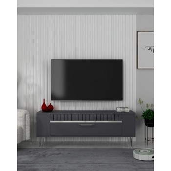 TV Stand Retrolp1 - Anthracite, Silver Anthracite
Silver