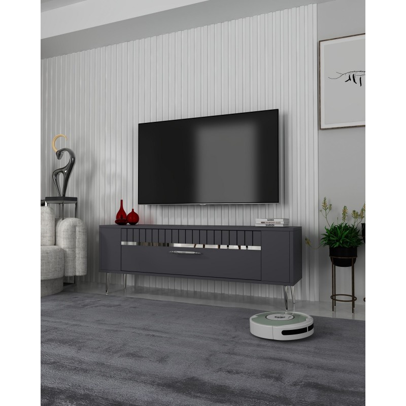 TV Stand Retrolp1 - Anthracite, Silver Anthracite
Silver