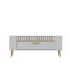 TV Stand Retrolp1 - White, Gold White
Gold