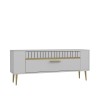TV Stand Retrolp1 - White, Gold White
Gold