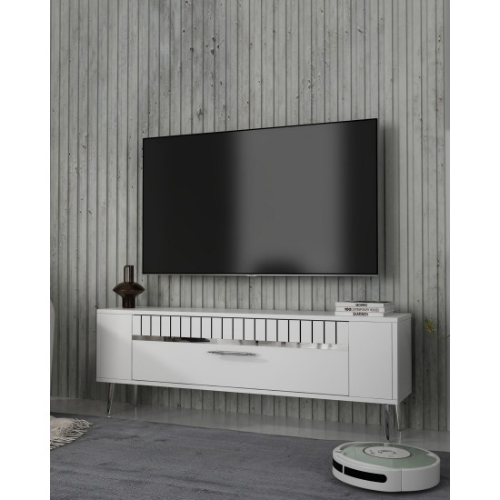 TV Stand Retrolp1 - White, Silver White
Silver TV Stand Retrolp1 - White, Silver White
Silver