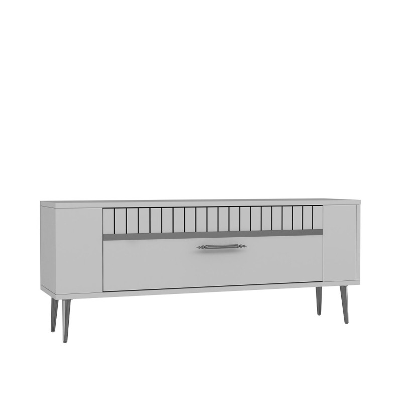 TV Stand Retrolp1 - White, Silver White
Silver