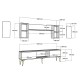 TV Unit Viola - Anthracite Anthracite
