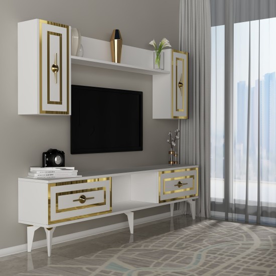 TV Unit Viola - White White TV Unit Viola - White White