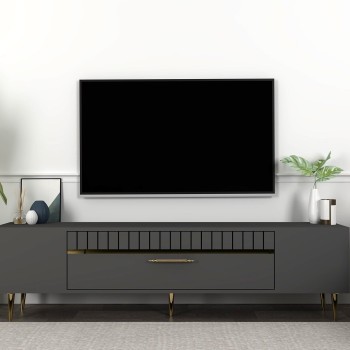 TV Stand Dekolp1 - Anthracite, Gold Anthracite
Gold