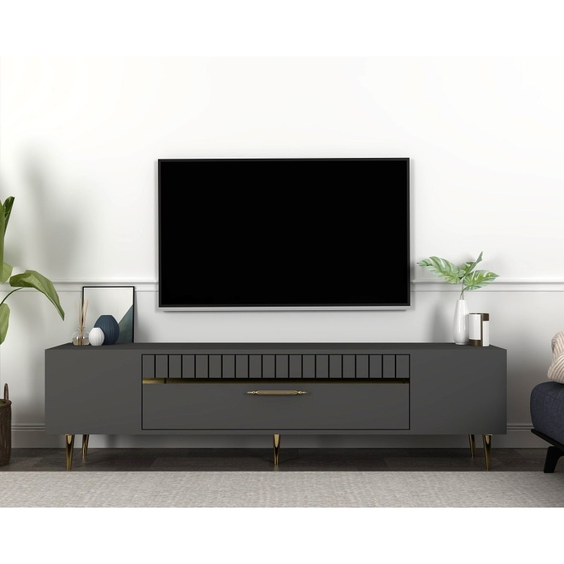 TV Stand Dekolp1 - Anthracite, Gold Anthracite
Gold