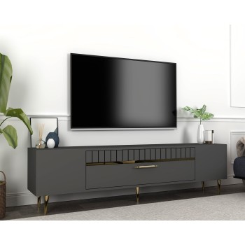 TV Stand Dekolp1 - Anthracite, Gold Anthracite
Gold