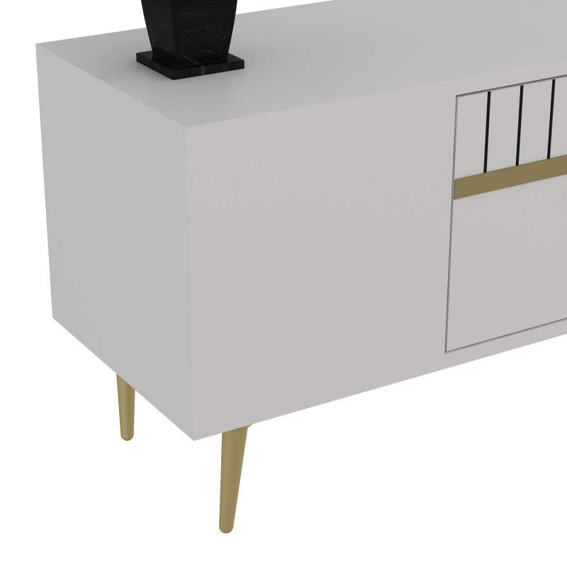 TV Stand Dekolp1 - White, Gold White
Gold