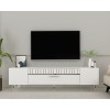 TV Stand Dekolp1 - White, Silver White
Silver