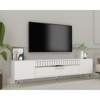 TV Stand Dekolp1 - White, Silver White
Silver