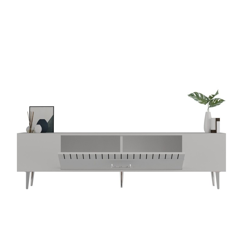 TV Stand Dekolp1 - White, Silver White
Silver