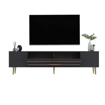 TV Stand Dekolp2 - Anthracite, Gold Anthracite
Gold