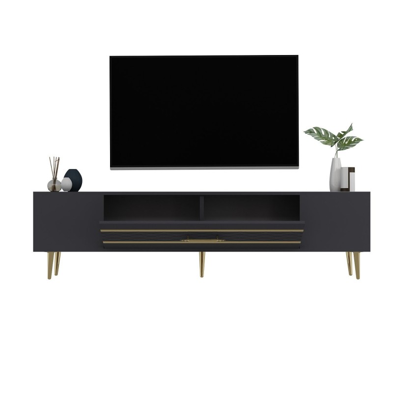 TV Stand Dekolp2 - Anthracite, Gold Anthracite
Gold