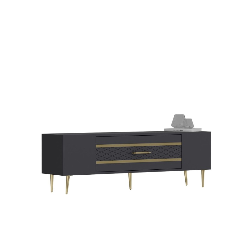 TV Stand Dekolp2 - Anthracite, Gold Anthracite
Gold