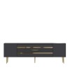 TV Stand Dekolp2 - Anthracite, Gold Anthracite
Gold
