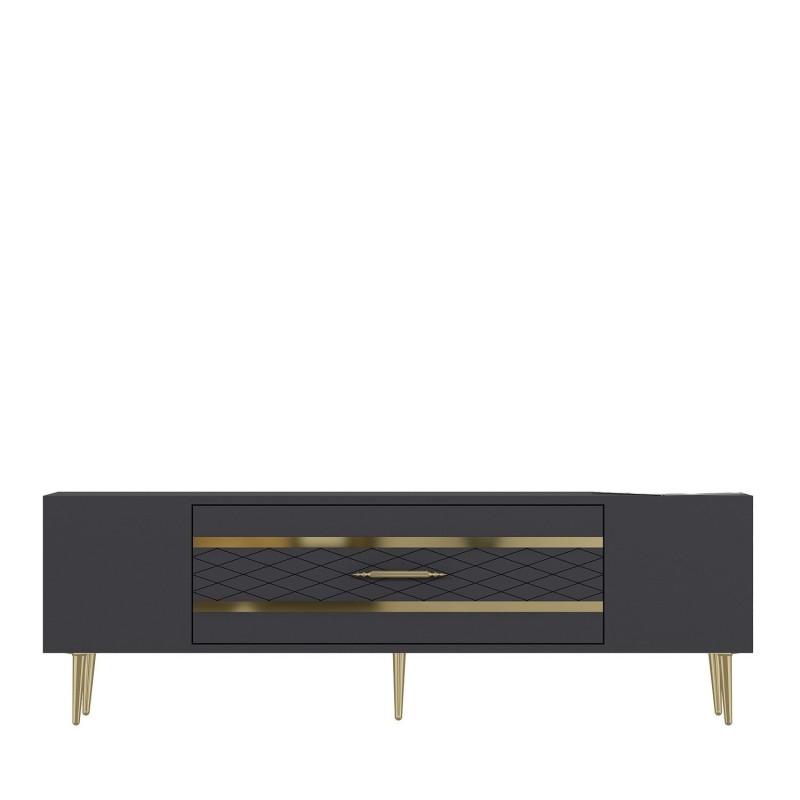 TV Stand Dekolp2 - Anthracite, Gold Anthracite
Gold