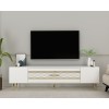 TV Stand Dekolp2 - White, Gold White
Gold