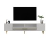 TV Stand Dekolp2 - White, Gold White
Gold