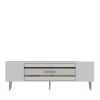 TV Stand Dekolp2 - White, Gold White
Gold