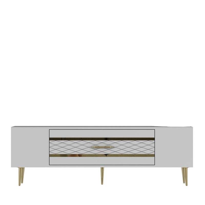 TV Stand Dekolp2 - White, Gold White
Gold