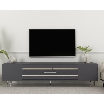 TV Stand Dekolp2 - Anthracite, Silver Anthracite
Silver