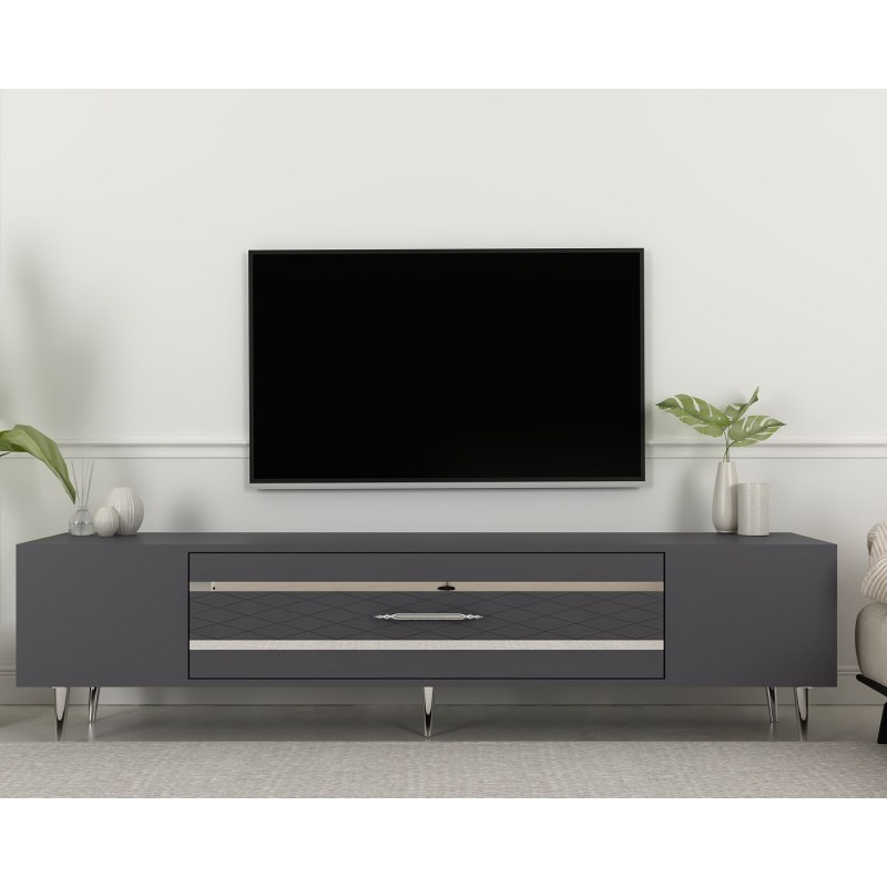 TV Stand Dekolp2 - Anthracite, Silver Anthracite
Silver