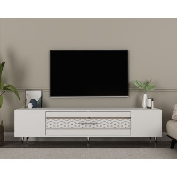 TV Stand Dekolp2 - White, Silver White
Silver