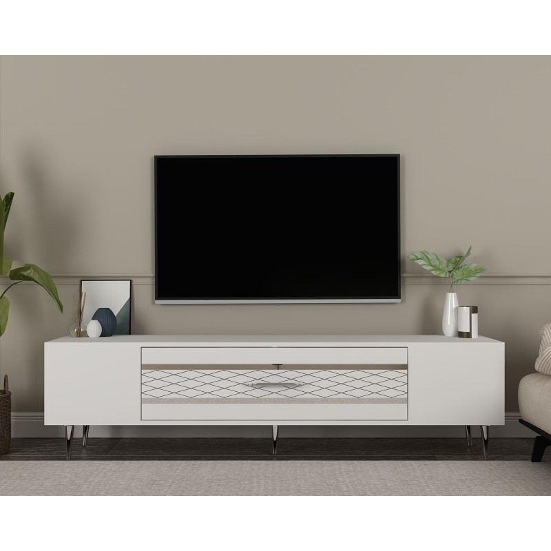 TV Stand Dekolp2 - White, Silver White
Silver