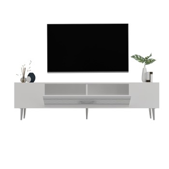TV Stand Dekolp2 - White, Silver White
Silver
