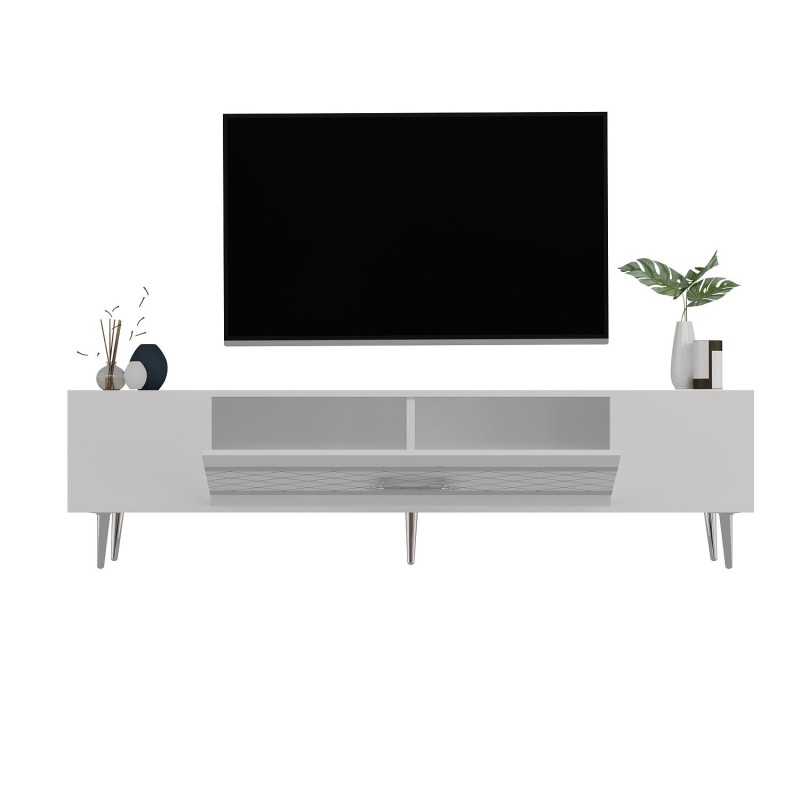 TV Stand Dekolp2 - White, Silver White
Silver