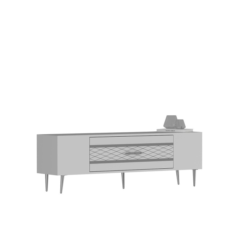 TV Stand Dekolp2 - White, Silver White
Silver