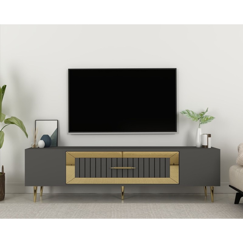 TV Stand Dekolp3 - Anthracite, Gold Anthracite
Gold