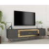 TV Stand Dekolp3 - Anthracite, Gold Anthracite
Gold