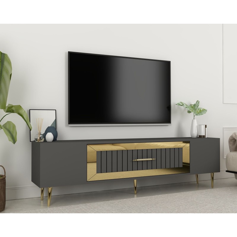 TV Stand Dekolp3 - Anthracite, Gold Anthracite
Gold