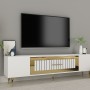 TV Stand Dekolp3 - White, Gold White
Gold