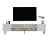 TV Stand Dekolp3 - White, Gold White
Gold