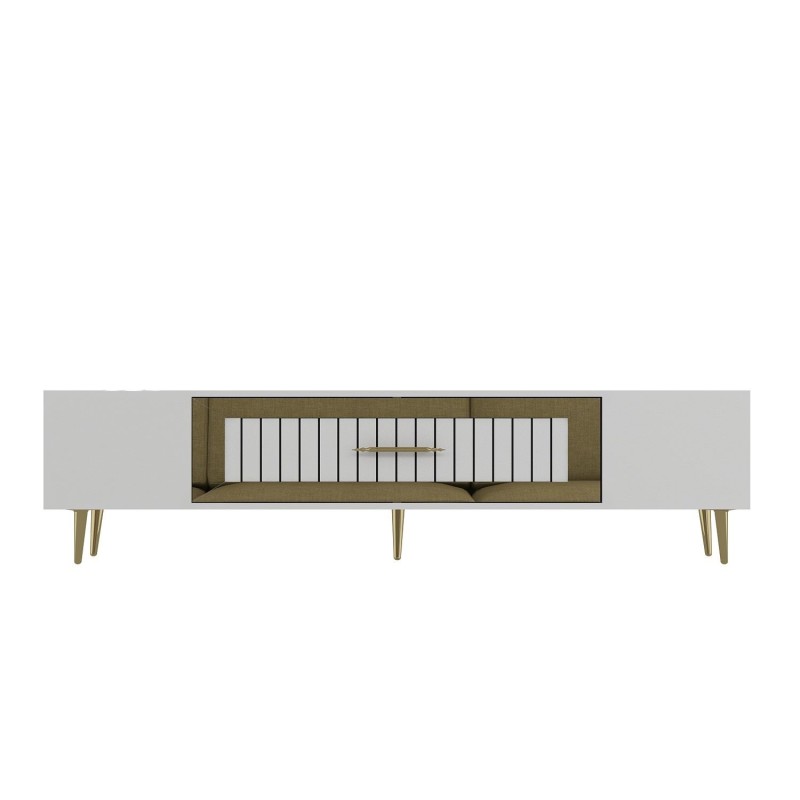 TV Stand Dekolp3 - White, Gold White
Gold